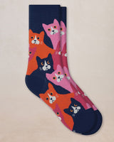 Chaussettes Chats marine