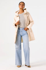 MANTEAU IMPERMÉABLE GRIS PERLE GARCIA