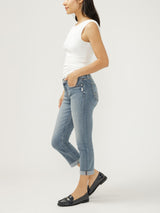 JEANS Elyse Capri Silver