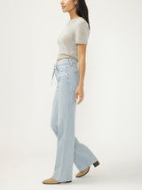 JEANS Avery Taille haute Silver
