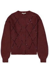 CARDIGAN CARREAUX SCINTILLANTS