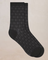 Chaussettes soie ecailles Noir