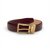CEINTURE croco réversible bourgogne et marine