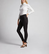 Jeans coupe skinny Infinite à taille haute noir Silver