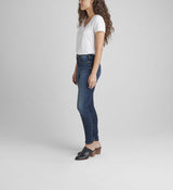 Jeans coupe skinny Infinite à taille haute indigo Silver