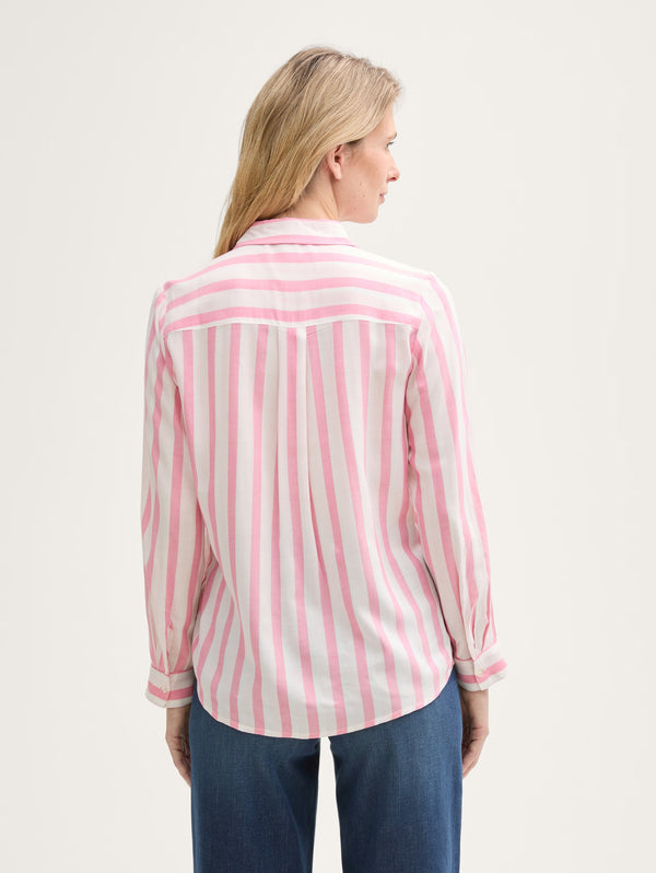 BLOUSE Rose et beige tom tailor