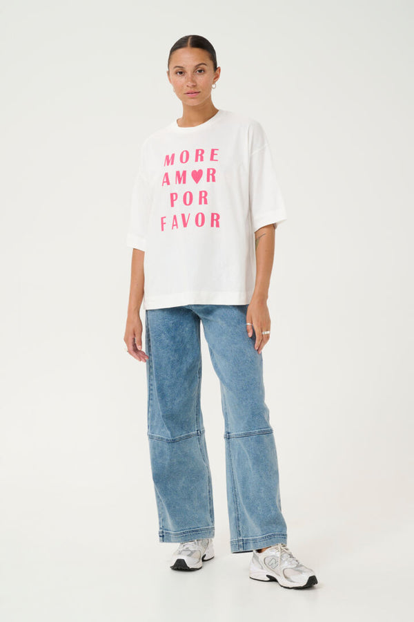 T-SHIRTS GISSA KAffe More amor por favor Kaffe