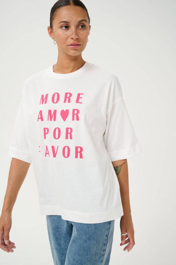 T-SHIRTS GISSA KAffe More amor por favor Kaffe