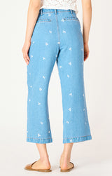 PANTALONS denim léger brodé Dex