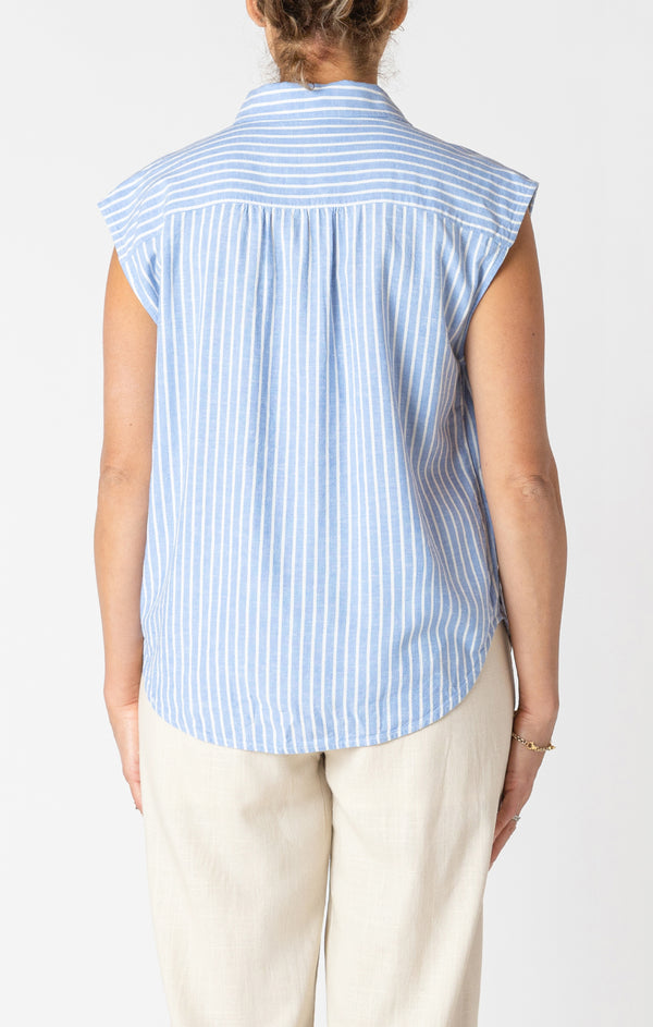 BLOUSE Chambray Black Tape