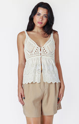Camisole crochet et dentelle Room 34