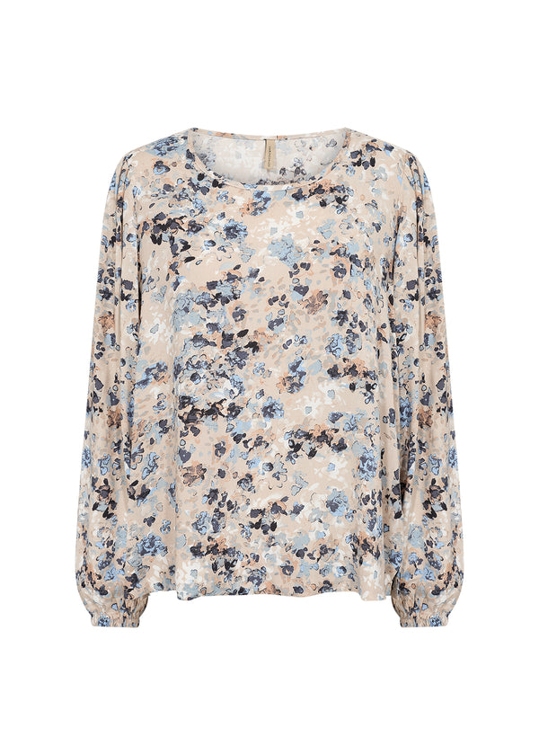 CHANDAIL beige et denim Soya Concept