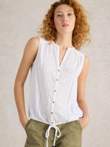 BLOUSE TULIP White Stuff
