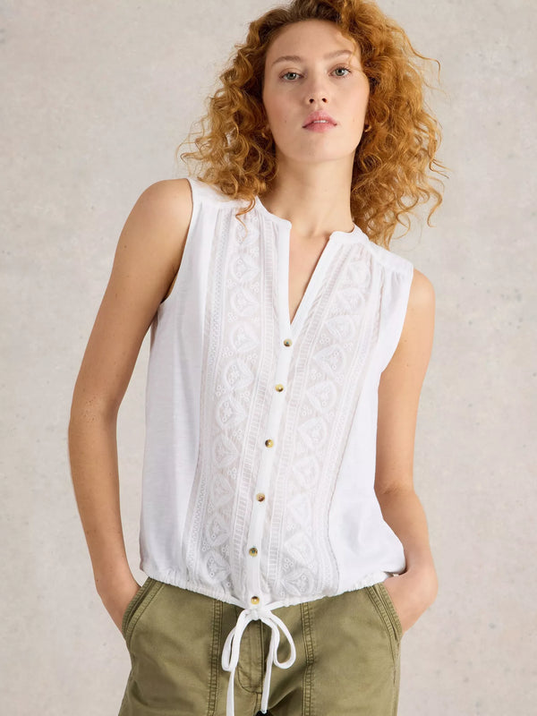 BLOUSE TULIP White Stuff