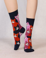 Chaussettes Chats marine