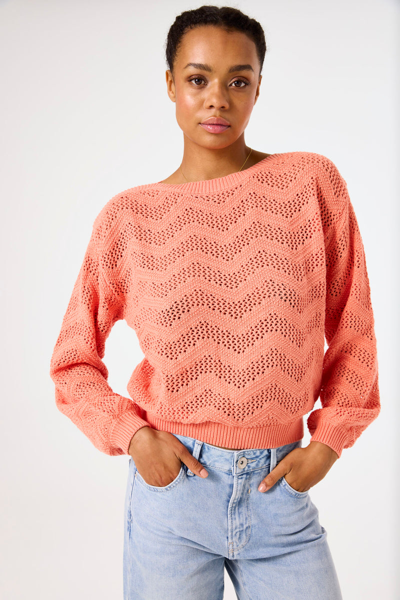CHANDAIL tricot ajouré  Garcia