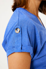T-SHIRT bouton à l'épaule Garcia