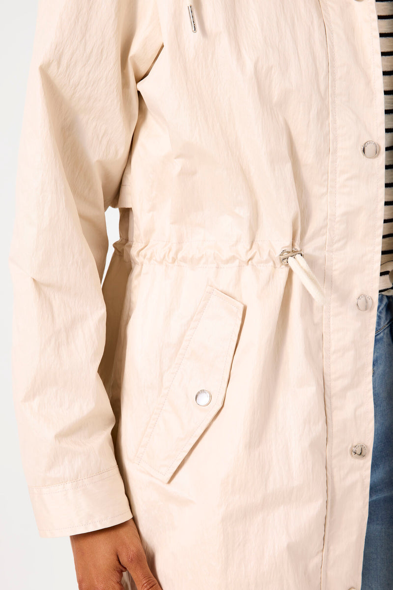 MANTEAU IMPERMÉABLE GRIS PERLE GARCIA