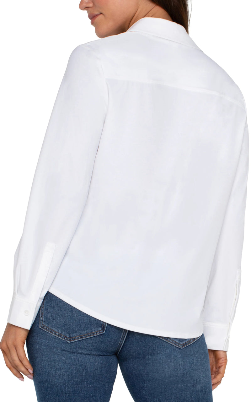 BLOUSE blanche extensible Liverpool