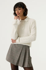 CHANDAIL tricot duveteux
