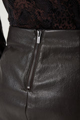 JUPE courte effet cuir