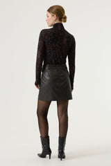 JUPE courte effet cuir