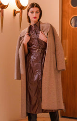 Manteau de lainage Black tape