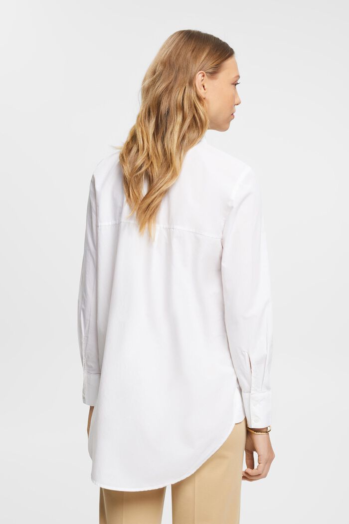 Chemisier en coton doté d’une poche Esprit
