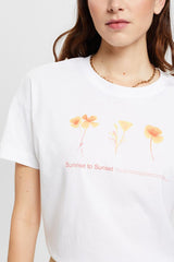 T-shirt à imprimé Sunrise to Sunset Esprit