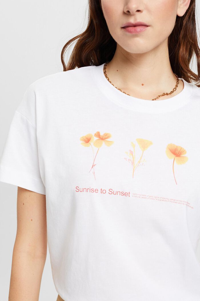 T-shirt à imprimé Sunrise to Sunset Esprit