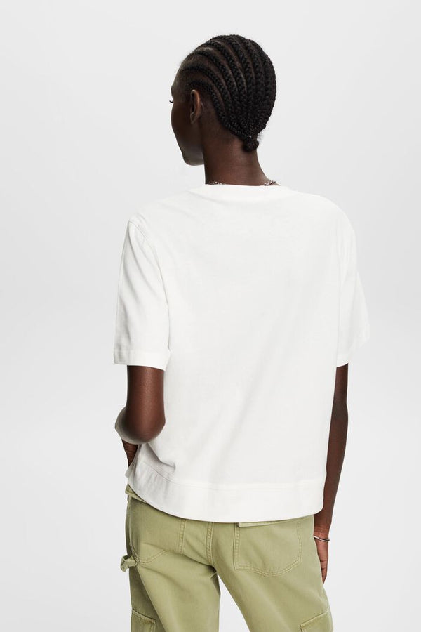 T-shirt à imprimé de fleurs Esprit