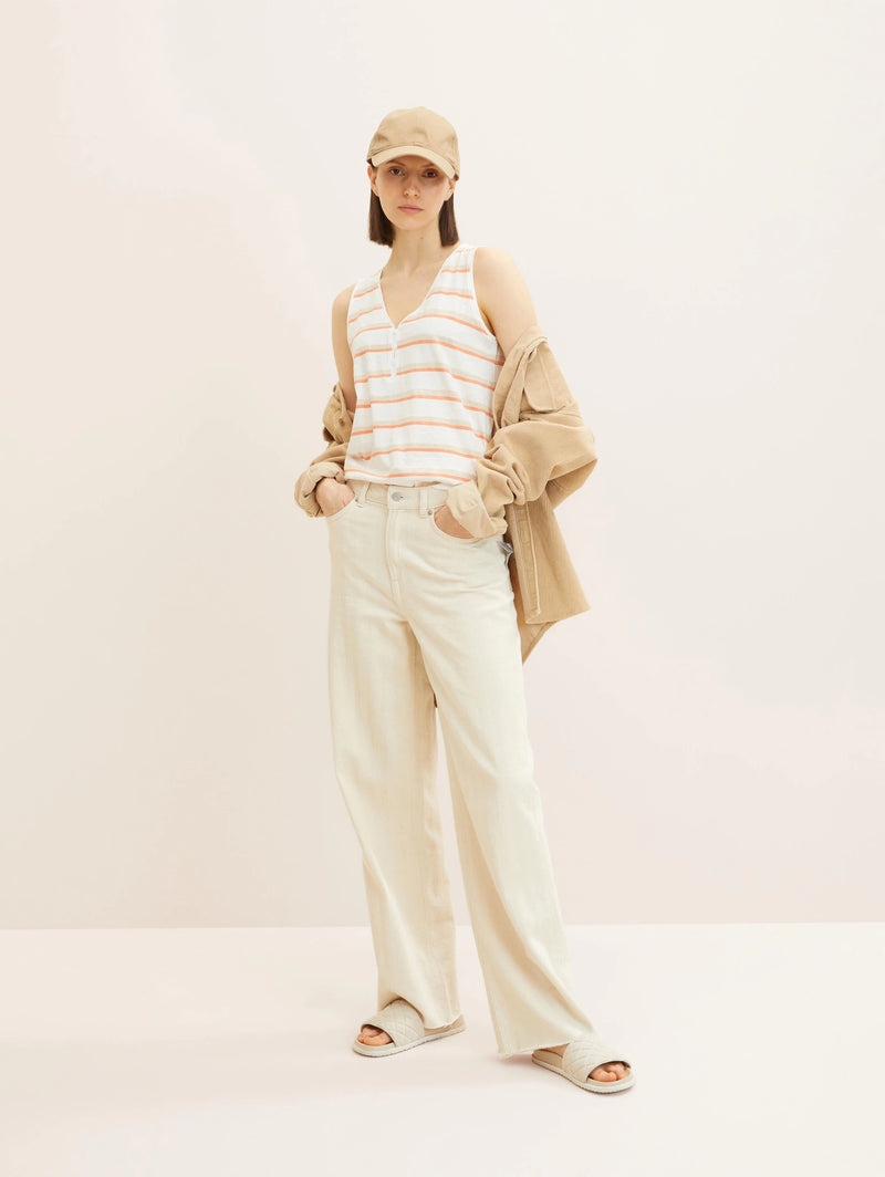 Camisole avec boutons décoratifs Tom Tailor