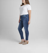 Jeans coupe skinny Infinite à taille haute indigo Silver