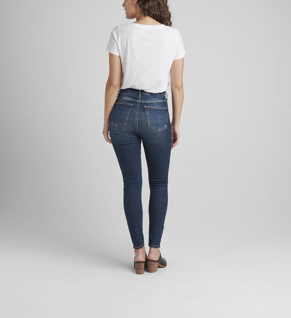 Jeans coupe skinny Infinite à taille haute indigo Silver