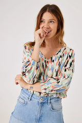 Blouse à motif Garcia