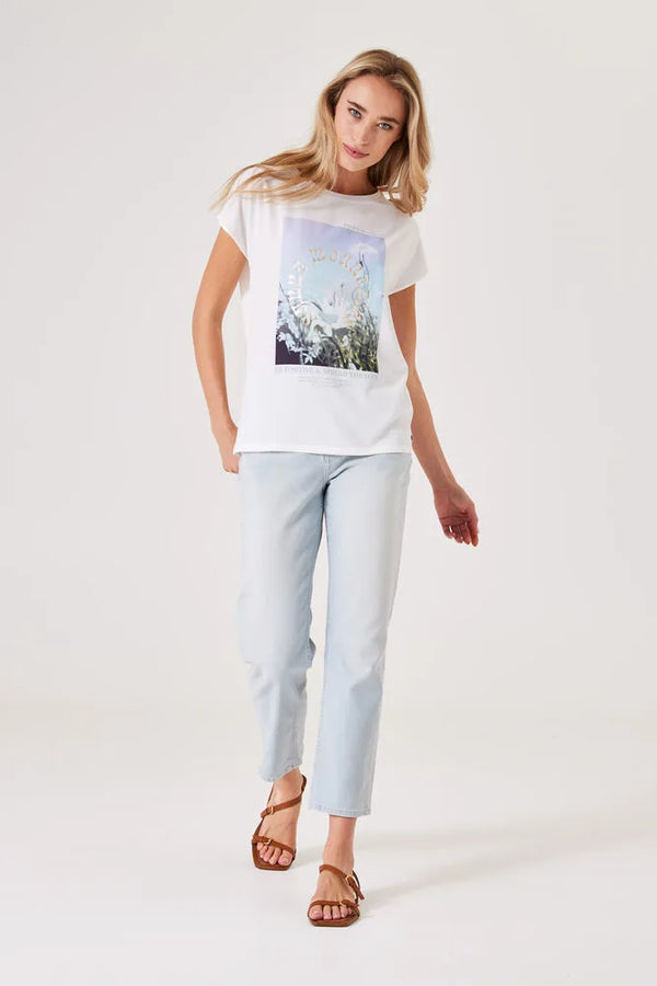 T-shirt à imprimé Sunny Mountains Garcia