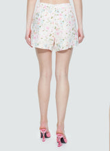 Short à imprimé de fleurs Dex